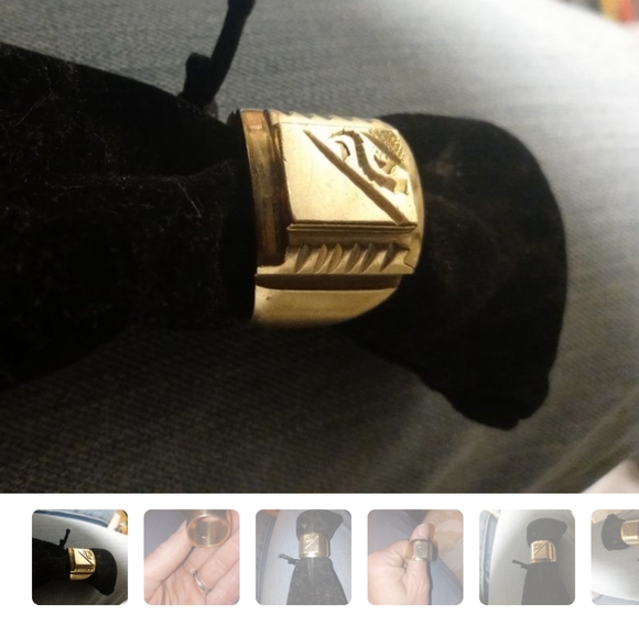 18K S0-10 1/2. RINGOLID GOLD MEN SIZE - Picture 3 of 5